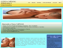 Tablet Screenshot of clinicacarvajal.es